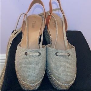 CHLOE lace up espadrilles